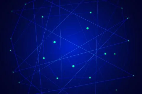 Starry sky map, random schematic bright stars Stock Illustration