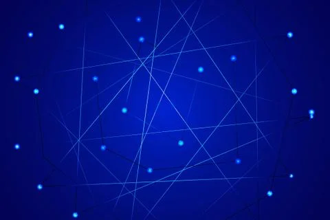 Starry sky map, random schematic bright stars Stock Illustration