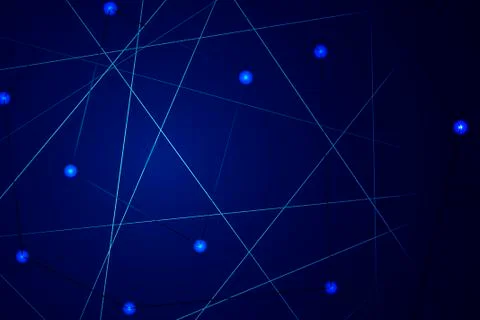 Starry sky map, random schematic bright stars Stock Illustration