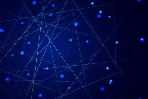 Starry sky map, random schematic bright stars Stock Illustration