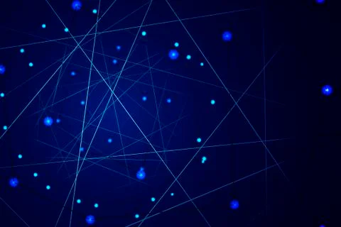 Starry sky map, random schematic bright stars Stock Illustration