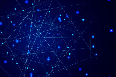 Starry sky map, random schematic bright stars Stock Illustration
