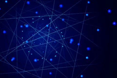 Starry sky map, random schematic bright stars Stock Illustration