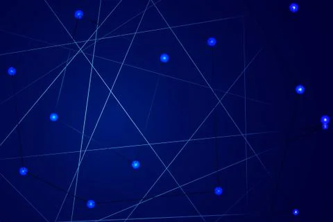 Starry sky map, random schematic bright stars Stock Illustration
