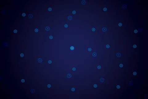 Starry sky map, random schematic bright stars Stock Illustration