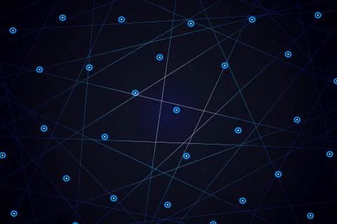 Starry sky map, random schematic bright stars 스톡 일러스트