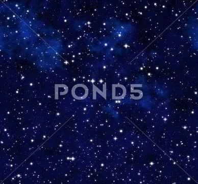 Starry sky at night Stock Illustration