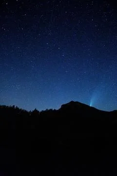 Starry sky at night Stock Photos