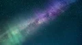The starry sky with a northern light. time lapse 4k or 4k+ Resolution