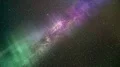 The starry sky with a northern light. time lapse 4k or 4k+ Resolution