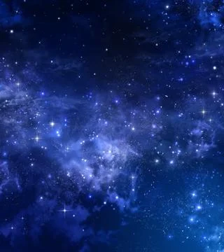 Starry sky in the open space Stock Illustration