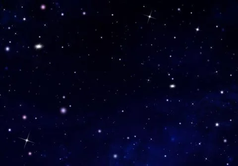Starry sky in the open space Stock Illustration