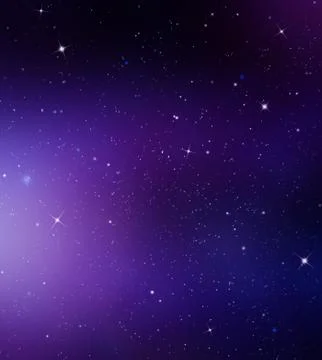 Starry sky in the open space Stock Illustration