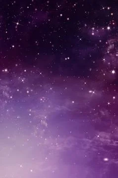 Starry sky in the open space Stock Illustration