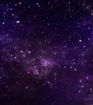 Starry sky in the open space Stock Illustration