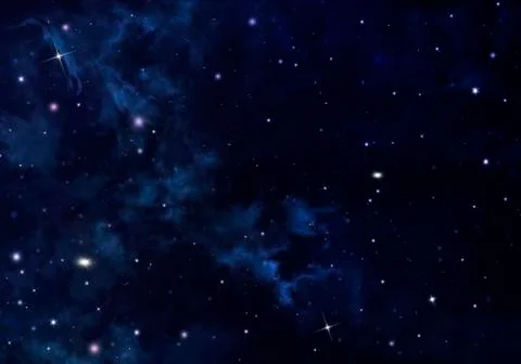 Starry sky in the open space Stock Illustration