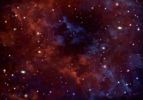 Starry sky in the open space Stock Illustration