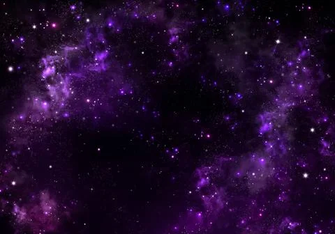 Starry sky in the open space Stock Illustration