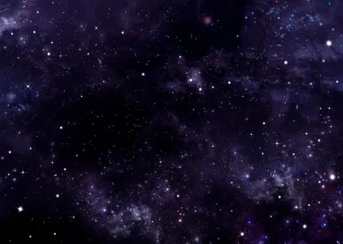 Starry sky in the open space Stock Illustration