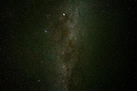 Starry sky over Dolomites, background. Foto stock