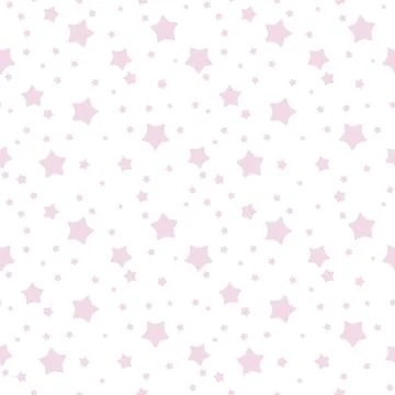 Starry sky seamless pattern background with star. Vector Illustration Illustrazione stock