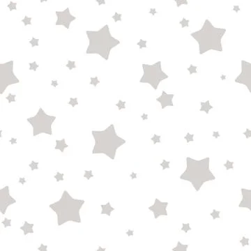 Starry sky seamless pattern background with star.  Illustration Stock Illustration