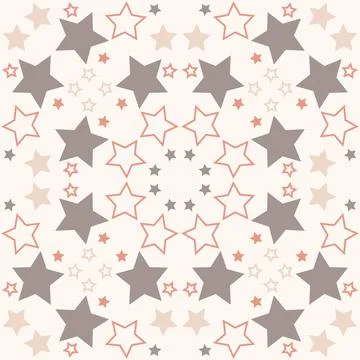 Starry sky seamless pattern, background with star for textile and wrapping pa Stock Illustration