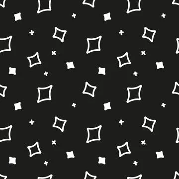 Starry sky. Seamless pattern background for textile fabric wallpaper wrapping 스톡 일러스트