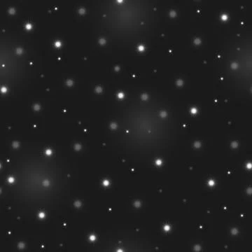 Starry sky seamless pattern, dark background with light reflections. Stock Illustration