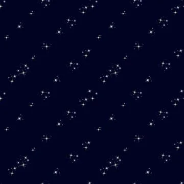 Starry sky seamless pattern Stock Illustration