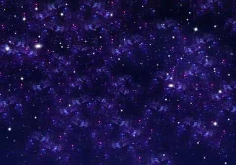 Starry sky, space background Stock Illustration