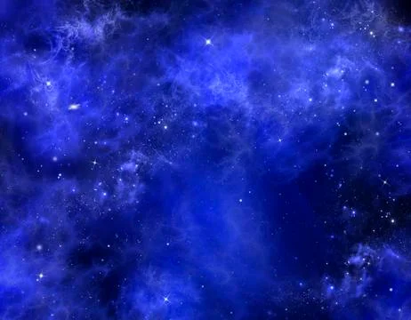 Starry sky, space background Stock Illustration