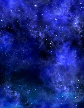 Starry sky, space background Stock Illustration