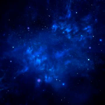 Starry sky, space background Stock Illustration