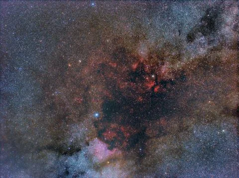 Starry Sky. Star objects, galaxies, and all the heavenly bodies. Background.. Stock Photos