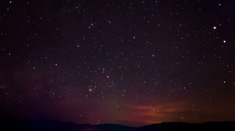Starry sky time lapse 4k Stock Footage 25274254
