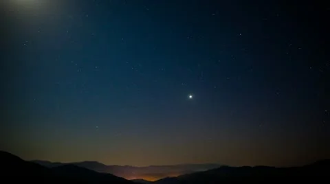 Starry sky time lapse Stock Footage 11174306