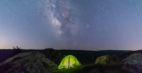 Starry sky time-lapse Video stock 312933783