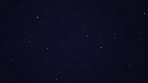 Starry sky time lapse. Stars move in night sky. Turning around the Earth. Cosmos Video stock 129665381