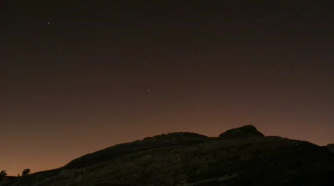STARRY SKY TIMELAPSE (HD 1080P) Stock Footage 366148
