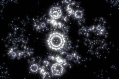 Starry sky translucent milky way nebula and wonderful patterns of star clusters Stock Illustration