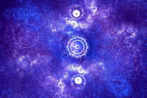 Starry sky translucent milky way nebula and wonderful patterns of star clusters Stock Illustration