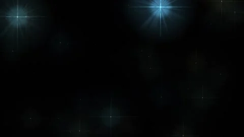 Starry sky. Two stars twinkle against the background of the night sky. Stock Footage 145251171