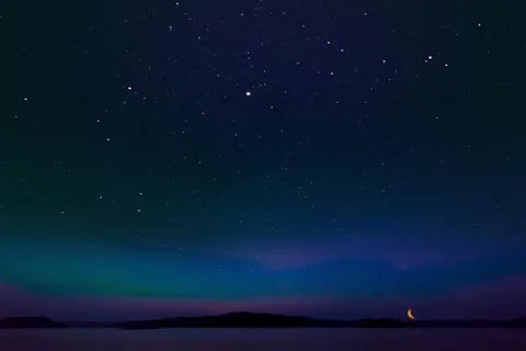 Starry Sky In Winter 写真素材