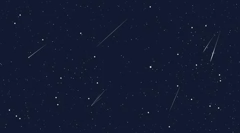 Starry space seamless pattern horizontal vector Stockillustratie