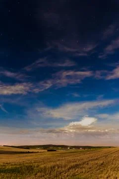 Starry summer night Stock Photos