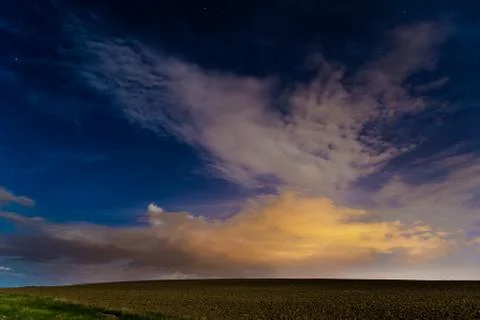 Starry summer night Foto stock