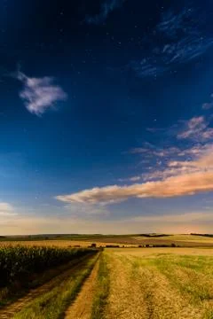 Starry summer night Stock Photos