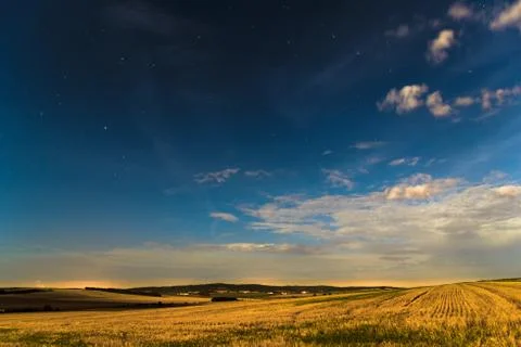 Starry summer night Stock Photos