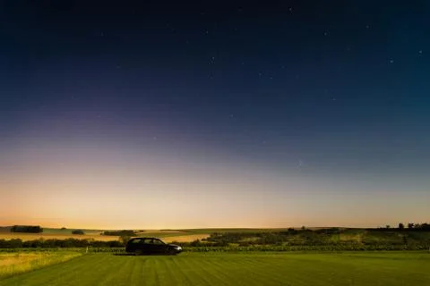 Starry summer night Stock Photos